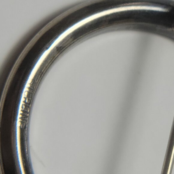 Circle of Life Brooch VINTAGE STERLING with Cubic Zirconias Around - Picture 6 of 7